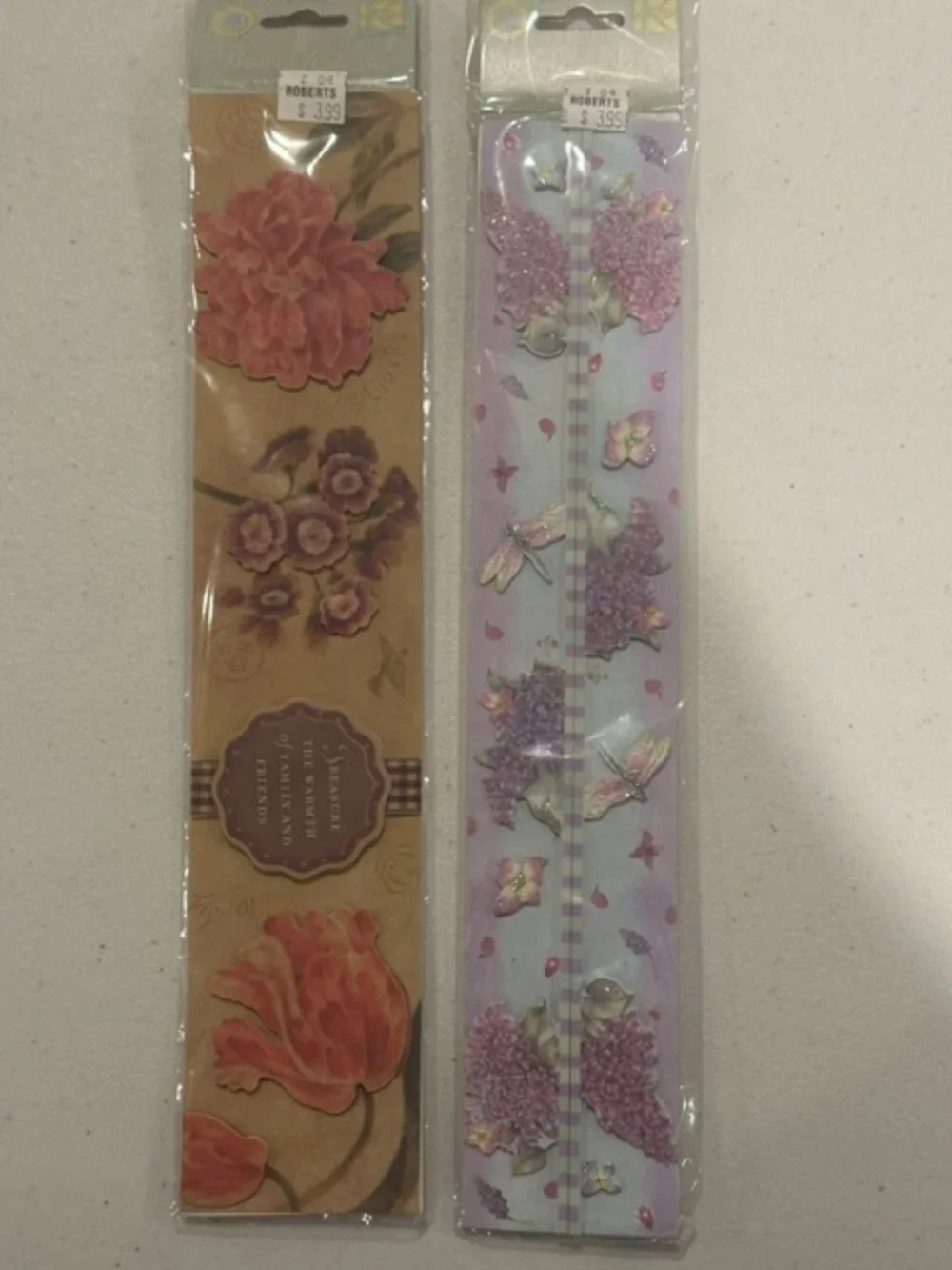 NEW K & Company Brenda Walton Grand Adhesions Dimension Stickers Set of 2